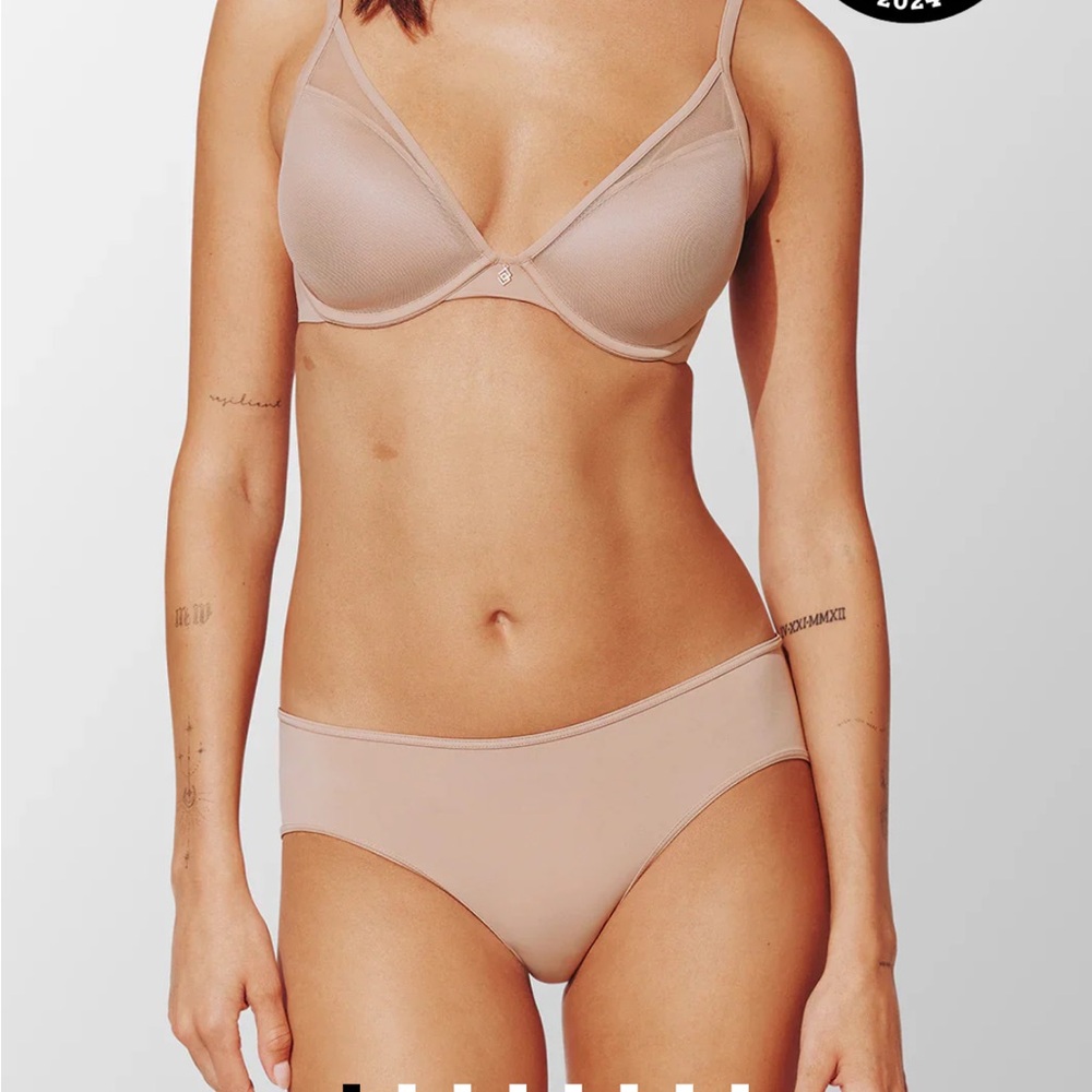 ThirdLove Tan 24/7 Classic Uplift Plunge Bra